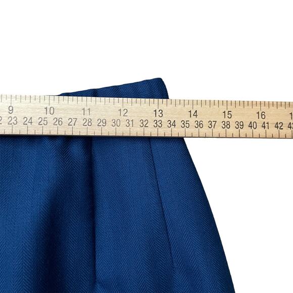 Pendleton Skirt Womens 8 Blue 100% Virgin Wool Fully Lined Straight USA Made VTG - Picture 9 of 11